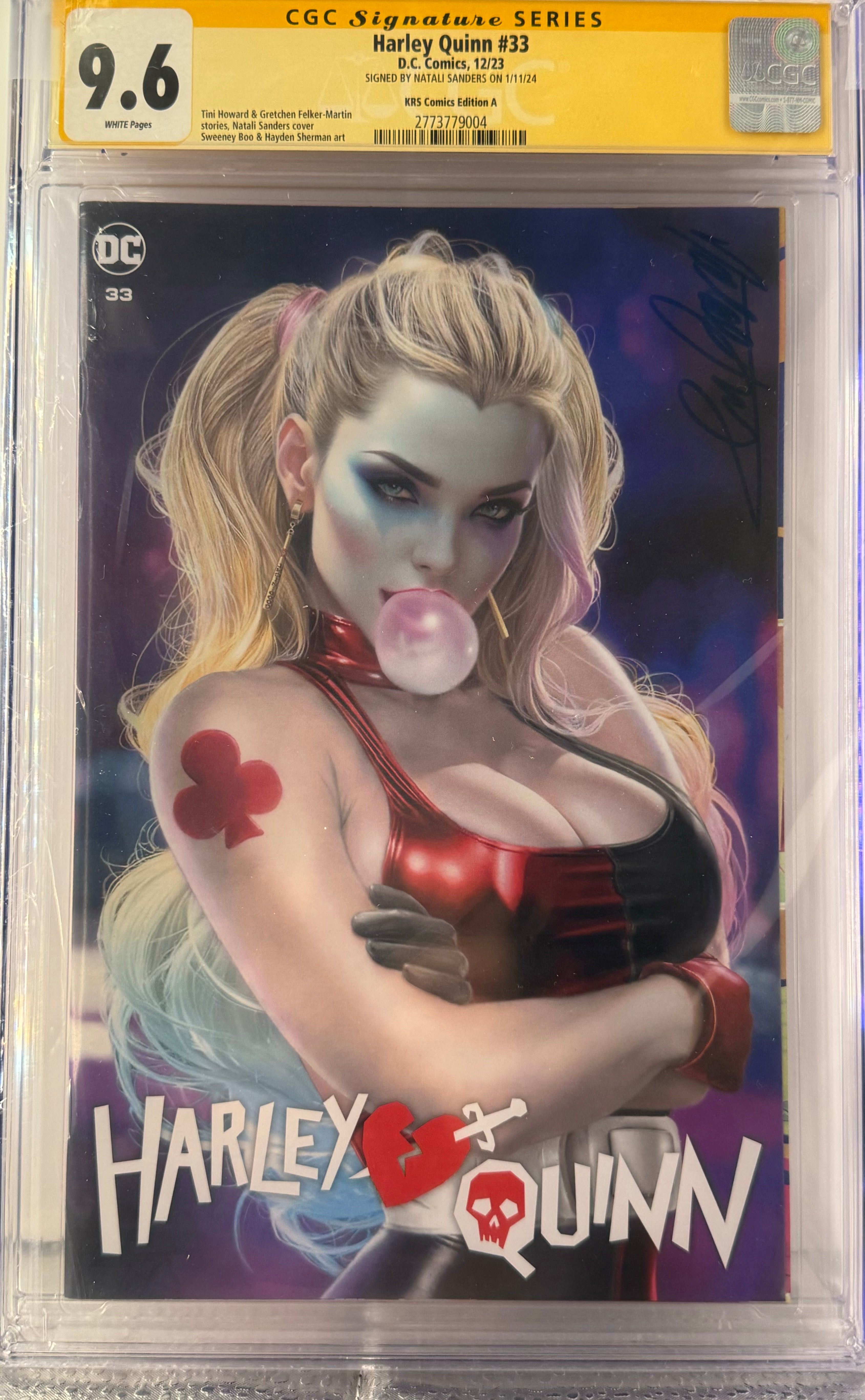 HARLEY QUINN 25 NATALI SANDERS EXCL VARIANT LIMITED TO 600 COA offers 1st WHO LAUGHS