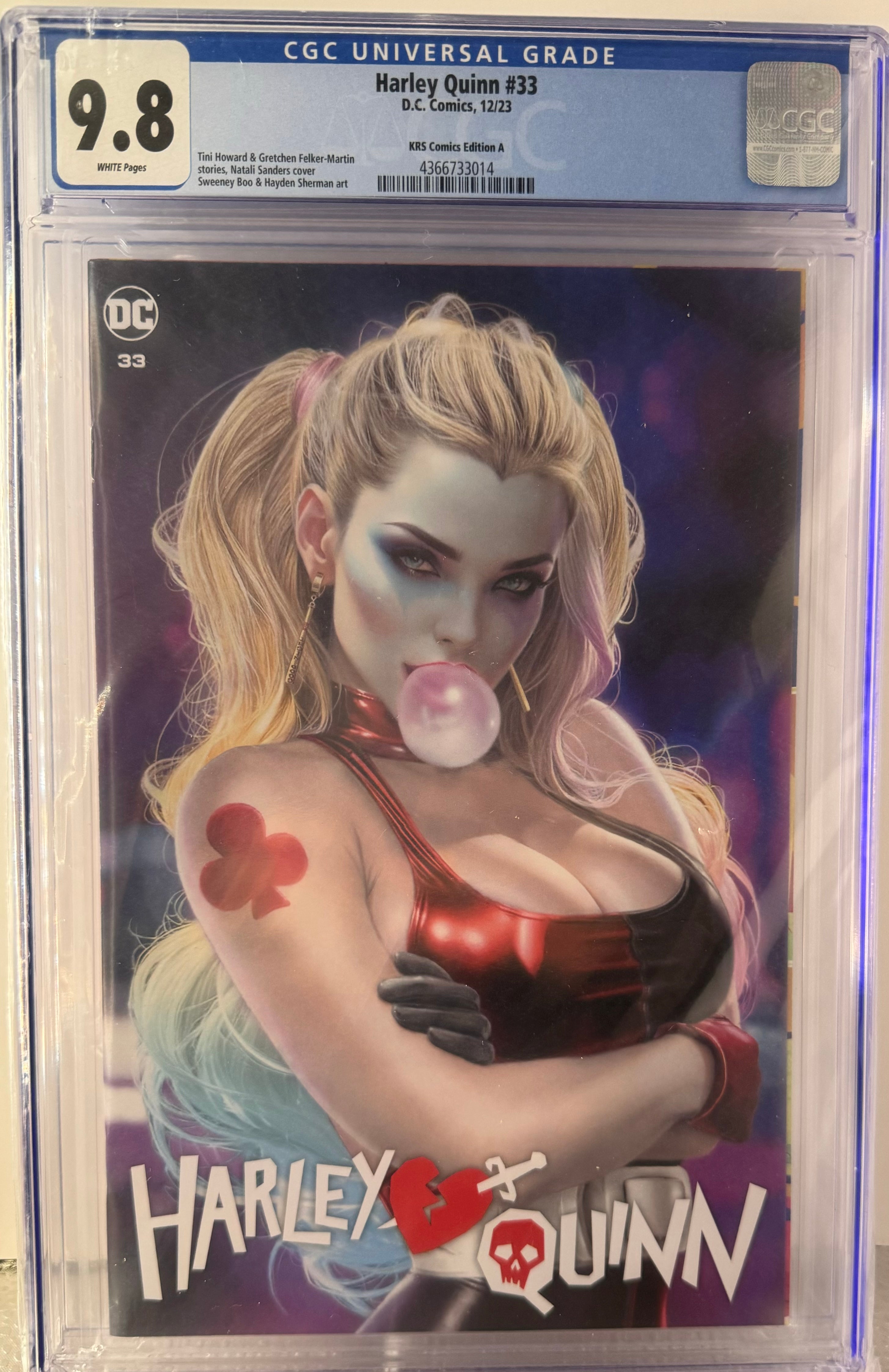 Harley fashion Quinn #22 Natali Sanders Variant CGC 9.8