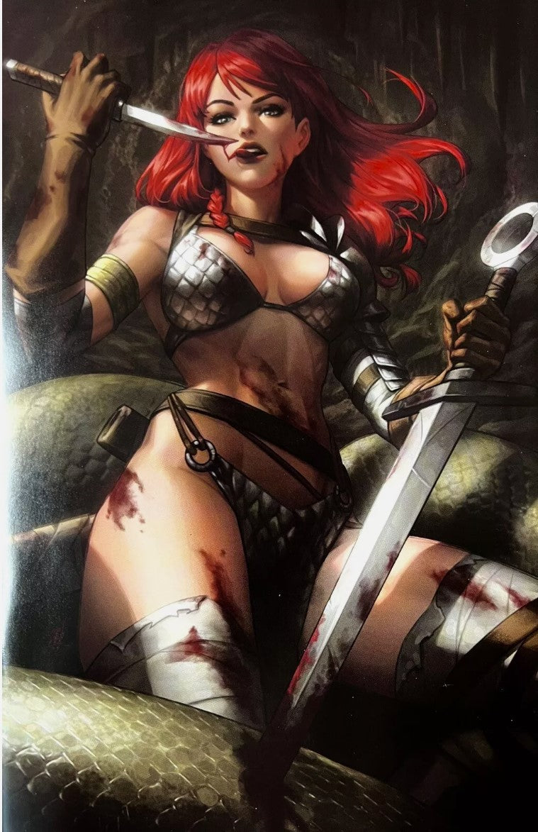 Invincible red Sonja #4 616 exclusive 1/500 virgin variant CGC hot 9.8